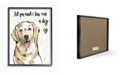 Stupell Industries All You Need is Love and a Dog Illustration Framed Giclee Art, 16" x 20"